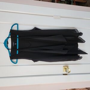 WHBM black sleeveless tunic & scarf set size L